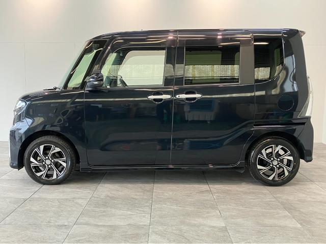 タントカスタムＸセレクション　フルセグナビ　Ｂカメラ　車検整備付衝突被害軽減ブレーキ　　コーナーセンサー　フルセグナビ　Ｂｌｕｅｔｏｏｔｈ　ＤＶＤ再生　ＵＳＢ　ＥＴＣ　バックカメラ　前後ドラレコ　両側電動スライドドア　前席シートヒーター　ＬＥＤ　スマートキー（滋賀県）の中古車
