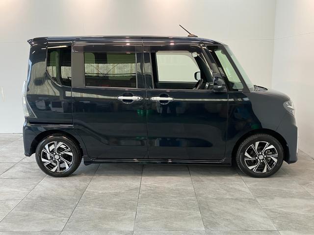タントカスタムＸセレクション　フルセグナビ　Ｂカメラ　車検整備付衝突被害軽減ブレーキ　　コーナーセンサー　フルセグナビ　Ｂｌｕｅｔｏｏｔｈ　ＤＶＤ再生　ＵＳＢ　ＥＴＣ　バックカメラ　前後ドラレコ　両側電動スライドドア　前席シートヒーター　ＬＥＤ　スマートキー（滋賀県）の中古車