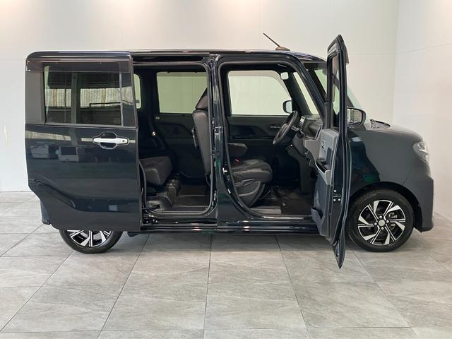 タントカスタムＸセレクション　フルセグナビ　Ｂカメラ　車検整備付衝突被害軽減ブレーキ　　コーナーセンサー　フルセグナビ　Ｂｌｕｅｔｏｏｔｈ　ＤＶＤ再生　ＵＳＢ　ＥＴＣ　バックカメラ　前後ドラレコ　両側電動スライドドア　前席シートヒーター　ＬＥＤ　スマートキー（滋賀県）の中古車