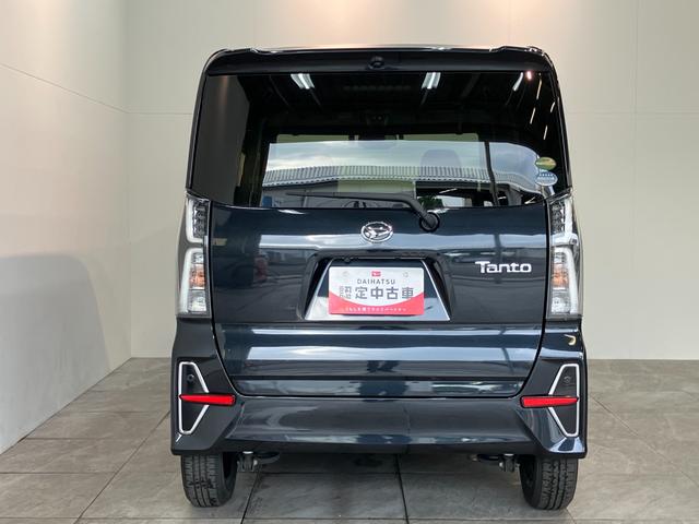 タントカスタムＸセレクション　フルセグナビ　Ｂカメラ　車検整備付衝突被害軽減ブレーキ　　コーナーセンサー　フルセグナビ　Ｂｌｕｅｔｏｏｔｈ　ＤＶＤ再生　ＵＳＢ　ＥＴＣ　バックカメラ　前後ドラレコ　両側電動スライドドア　前席シートヒーター　ＬＥＤ　スマートキー（滋賀県）の中古車