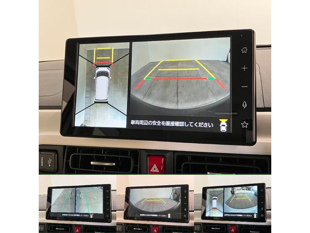 ムーヴキャンバスストライプスＧ　９型ディスプレイオーディオ　パノラマカメラ衝突被害軽減ブレーキ　コーナーセンサー　９型ディスプレイオーディオ　フルセグ　Ｂｌｕｅｔｏｏｔｈ　ＵＳＢ　パノラマカメラ　駐車支援システム　前後ドラレコ　両側電動スライドドア　前席シートヒーター（滋賀県）の中古車