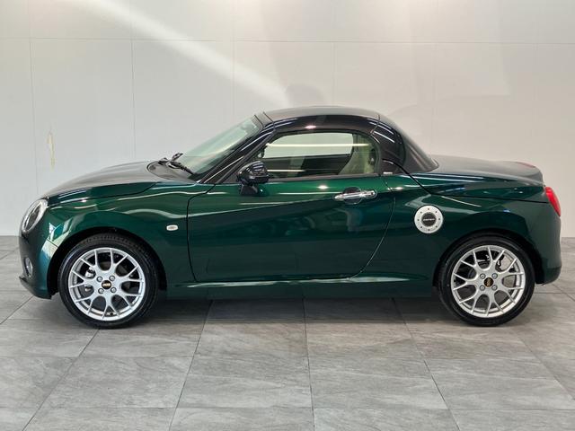 コペン20thアニバーサリーエディション 5MT 車検整備付5MT ターボ MOMO製ハンドル 革シート BBS製アルミホイール CDステレオ シートヒーター LED オートライト スマートキー(滋賀県)の中古車