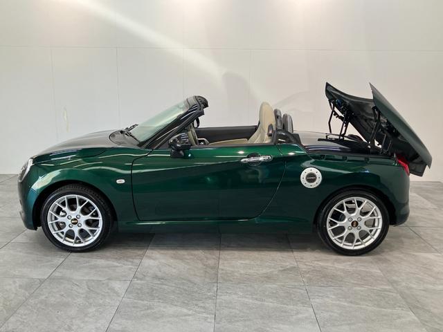 コペン20thアニバーサリーエディション 5MT 車検整備付5MT ターボ MOMO製ハンドル 革シート BBS製アルミホイール CDステレオ シートヒーター LED オートライト スマートキー(滋賀県)の中古車