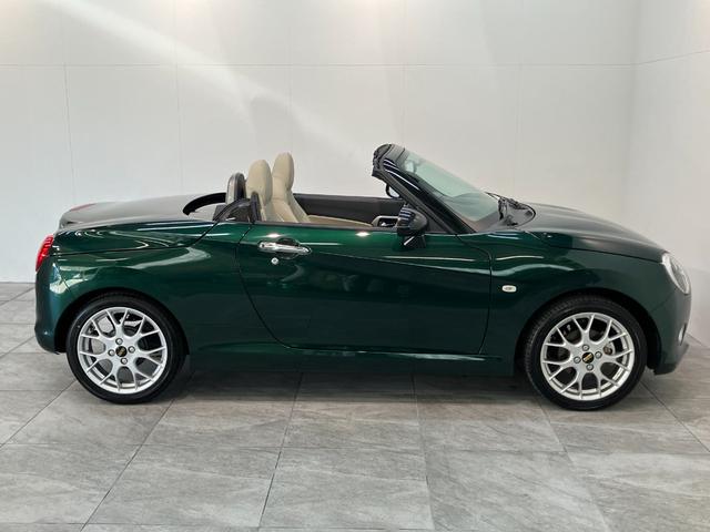 コペン20thアニバーサリーエディション 5MT 車検整備付5MT ターボ MOMO製ハンドル 革シート BBS製アルミホイール CDステレオ シートヒーター LED オートライト スマートキー(滋賀県)の中古車