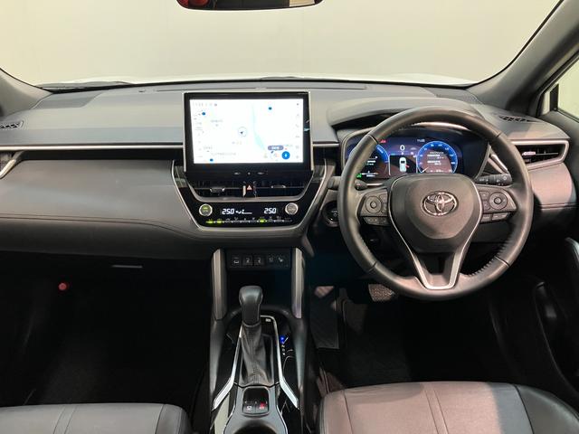 カローラクロスハイブリッドZ 10型ナビ Pカメラ 駐車支援システムTSS コーナーセンサー 10.5型フルセグナビ パノラマカメラ TVコントロール ETC Bluetooth USB レーダークルコン シートヒーター 電動リヤーゲート ハンドルヒーター(滋賀県)の中古車