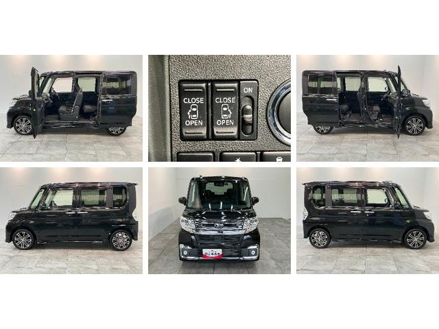 タントカスタムＲＳ　ＳＡIII　ターボ　８型フルセグナビ　Ｂカメラ衝突被害軽減ブレーキ　コーナーセンサー　ターボ　８インチフルセグナビ　Ｂｌｕｅｔｏｏｔｈ　ＤＶＤ再生　ＵＳＢ　バックカメラ　ドラレコ　ＥＴＣ　両側電動スライドドア　シートヒーター　ＬＥＤ　スマートキー（滋賀県）の中古車