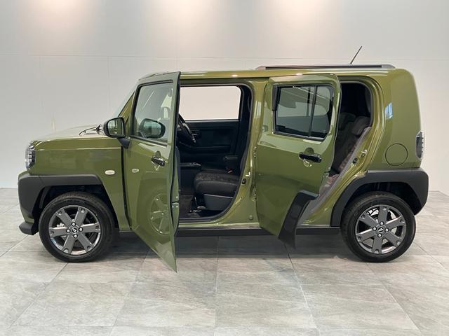 タフトＧダーククロムベンチャー　９型Ｄ．Ａ　届出済未使用車衝突被害軽減ブレーキ　コーナーセンサー　９型ディスプレイオーディオ　フルセグ　Ｂｌｕｅｔｏｏｔｈ　ＵＳＢ　バックカメラ　前席シートヒーター　ＬＥＤ　オートライト　クルーズコントロール　オートエアコン（滋賀県）の中古車