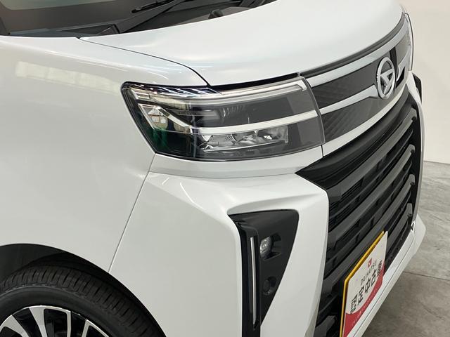 タントカスタムＲＳリミテッド　ターボ　９Ｄ．Ａ　届出済未使用車衝突被害軽減ブレーキ　コーナーセンサー　９型ディスプレイオーディオ　Ｂｌｕｅｔｏｏｔｈ　ＵＳＢ　バックカメラ　両側電動スライドドア　前席シートヒーター　ＬＥＤ　レーダクルーズコントロール　スマートキー（滋賀県）の中古車