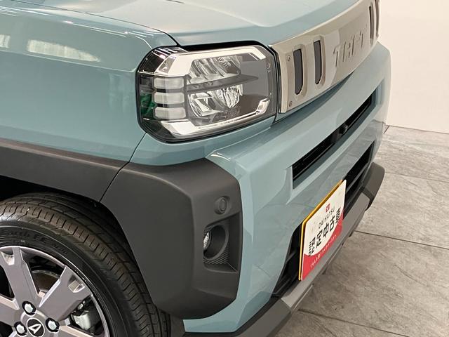 タフトＧダーククロムベンチャー　駐車支援システム　届出済未使用車衝突被害軽減ブレーキ　コーナーセンサー　９型ディスプレイオーディオ　フルセグ　Ｂｌｕｅｔｏｏｔｈ　ＵＳＢ　パノラマカメラ　駐車支援システム　レーダークルーズ　前席シートヒーター　ＬＥＤ　オートエアコン（滋賀県）の中古車