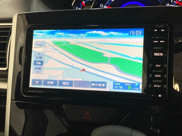 タントカスタムＸ　トップエディションＳＡ２　ナビ　バックカメラ追突被害軽減ブレーキ　スマアシ２　ＬＥＤ　スマートキー　左側電動スライドドア　スマートキー　ワンセグナビ　バックカメラ（滋賀県）の中古車