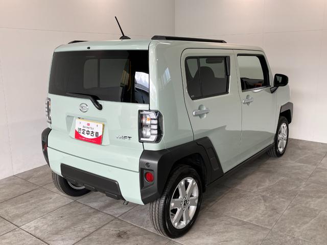 タフトG レーダークルコン シートヒーター LEDヘッドライト衝突被害軽減ブレーキ コーナーセンサー バックカメラ(ナビ装着時用) 前席シートヒーター 電動パーキング レーダクルーズコントロール オートライト オートエアコン スマートキー エコアイドル(滋賀県)の中古車