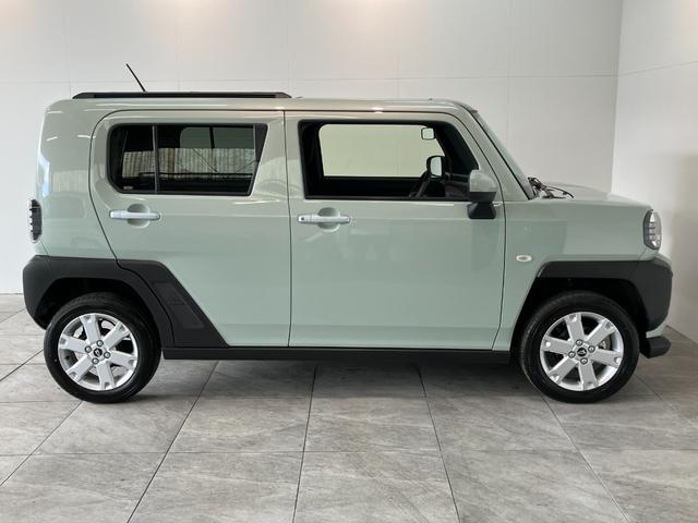 タフトG レーダークルコン シートヒーター LEDヘッドライト衝突被害軽減ブレーキ コーナーセンサー バックカメラ(ナビ装着時用) 前席シートヒーター 電動パーキング レーダクルーズコントロール オートライト オートエアコン スマートキー エコアイドル(滋賀県)の中古車