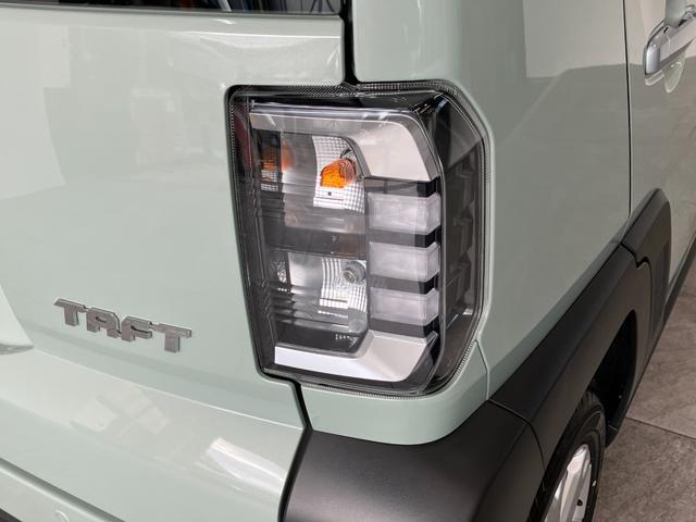 タフトG レーダークルコン シートヒーター LEDヘッドライト衝突被害軽減ブレーキ コーナーセンサー バックカメラ(ナビ装着時用) 前席シートヒーター 電動パーキング レーダクルーズコントロール オートライト オートエアコン スマートキー エコアイドル(滋賀県)の中古車