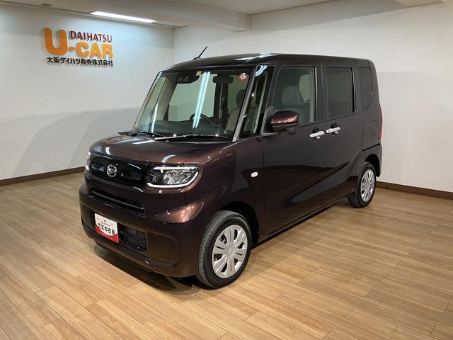 タントスローパーＸ　元試乗車／走行０．１万キロ／アシストグリップ元弊社試乗車／リヤシート付／アシストグリップ／電動パーキングブレーキ／ホールド機能／両側パワースライドドア／シートヒーター／オートエアコン／オートライト／キーフリー／ＬＥＤヘッドライト／オーディオレス（大阪府）の中古車