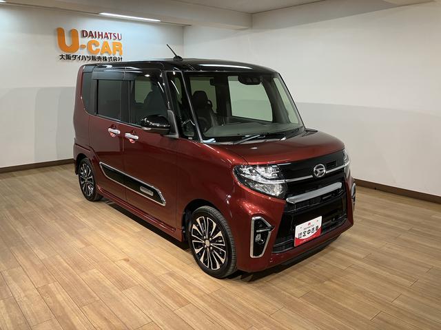 タントカスタムＲＳセレクション　９インチナビ／前後ドラレコターボ車／９インチナビ／フルセグ／Ｂｌｕｅｔｏｏｔｈ／ＵＳＢ／ＣＤ／ＤＶＤ／前後ドラレコ／ＥＴＣ／衝突軽減ブレーキ／両側電動パワースライドドア／アダプティブクルーズコントロール／シートヒーター（大阪府）の中古車