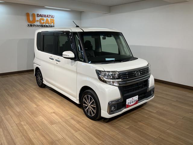 タントカスタムＸ　トップエディションＳＡII　車検整備付き車検整備付き／ナビ／バックカメラ／前後ドラレコ／ＥＴＣ／キーフリー／両側電動パワースライド／衝突軽減ブレーキ／アルミホイール／ＬＥＤヘッドライト／フォグランプ（大阪府）の中古車