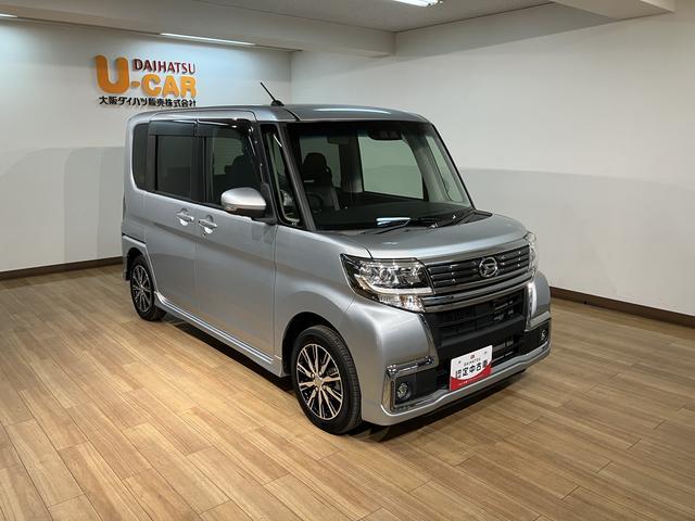 タントカスタムＸ　トップエディション／リミテッドＳＡIII８インチナビ／ＨＤＭＩ／ＵＳＢ／パノラマモニター／ＥＴＣ／運転席シートヒーター／電動格納ミラー／両側電動スライドドア／ヘッドライトオート／オートハイビーム／１４インチアルミホイール（大阪府）の中古車