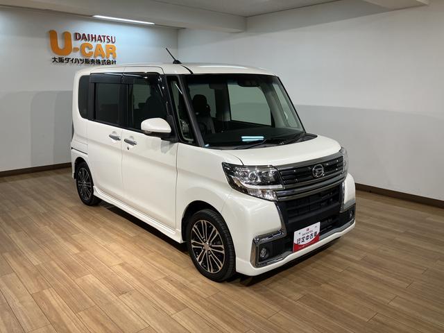 タントカスタムＲＳ　トップエディションＳＡIII　ナビ／ＥＴＣターボ車／ナビ（ＮＭＺＫ−Ｗ６８Ｄ）／ＣＤ／ＤＶＤ／Ｂｌｕｅｔｏｏｔｈ／ＵＳＢ／バックカメラ／両側パワースライド／キーフリー／ＬＥＤヘッドライト／衝突軽減ブレーキ／アルミホイール（大阪府）の中古車