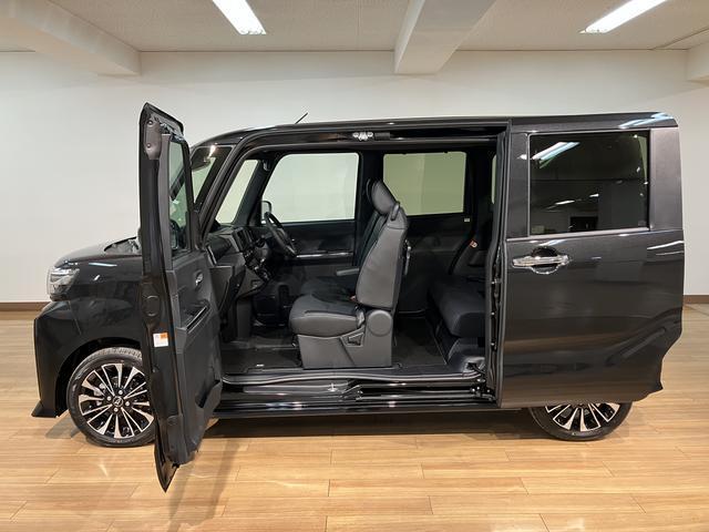 タントカスタムＲＳ／走行５キロ／届出済未使用車／保証継承／走行５キロ／届出済未使用車／保証継承／ターボ車／両側電動スライドドア／電動パーキング／バックカメラ／ＬＥＤヘッドライト／ＬＥＤフォグランプ／カーテンエアバッグ／サイドエアバッグ／衝突軽減ブレーキ／（大阪府）の中古車