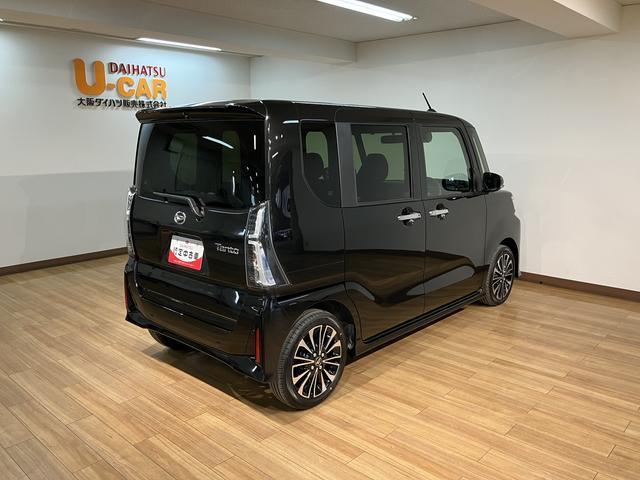 タントカスタムＲＳ／走行５キロ／届出済未使用車／保証継承／走行５キロ／届出済未使用車／保証継承／ターボ車／両側電動スライドドア／電動パーキング／バックカメラ／ＬＥＤヘッドライト／ＬＥＤフォグランプ／カーテンエアバッグ／サイドエアバッグ／衝突軽減ブレーキ／（大阪府）の中古車