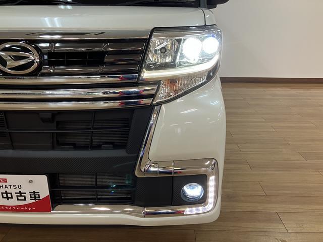 タントカスタムＲＳ　トップエディションＳＡIII　４ＷＤ４ＷＤ／ターボ車／８インチナビ／ＣＤ／ＤＶＤ／Ｂｌｕｅｔｏｏｔｈ／ＨＤＭＩ／ＥＴＣ／バックカメラ／両側パワースライドドア／キーフリー／ＬＥＤヘッドライト／衝突軽減ブレーキ／ドアエッジモール（大阪府）の中古車