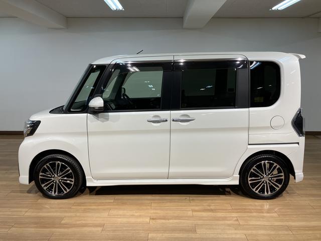 タントカスタムＲＳ　トップエディションＳＡIII　４ＷＤ４ＷＤ／ターボ車／８インチナビ／ＣＤ／ＤＶＤ／Ｂｌｕｅｔｏｏｔｈ／ＨＤＭＩ／ＥＴＣ／バックカメラ／両側パワースライドドア／キーフリー／ＬＥＤヘッドライト／衝突軽減ブレーキ／ドアエッジモール（大阪府）の中古車
