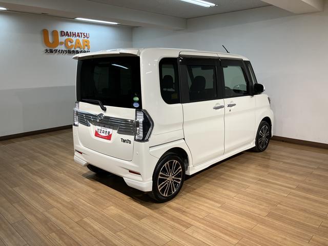 タントカスタムＲＳ　トップエディションＳＡIII　４ＷＤ４ＷＤ／ターボ車／８インチナビ／ＣＤ／ＤＶＤ／Ｂｌｕｅｔｏｏｔｈ／ＨＤＭＩ／ＥＴＣ／バックカメラ／両側パワースライドドア／キーフリー／ＬＥＤヘッドライト／衝突軽減ブレーキ／ドアエッジモール（大阪府）の中古車