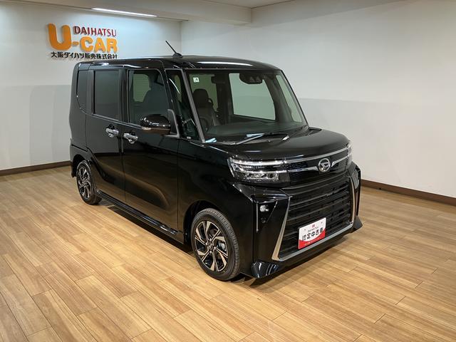 タントカスタムＸ　２５年モデルワイドスタンダードナビ／前後ドラレコ令和７年式／走行５キロ／ナビ（ＮＭＺＫ−Ｗ７５Ｄ）／ＣＤ／ＤＶＤ／Ｂｌｕｅｔｏｏｔｈ／ＨＤＭＩ／バックカメラ／前後ドラレコ／届出済未使用車／電動パーキングブレーキ／ホールド機能／両側パワースライド（大阪府）の中古車