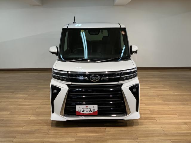 タントカスタムＲＳ　ナビ／前後ドラレコ／パノラマモニター／ＥＴＣターボ車／令和５年式／ナビ（ＮＭＺＬ−Ｗ７３Ｄ）／ＣＤ／ＤＶＤ／Ｂｌｕｅｔｏｏｔｈ／ＵＳＢ／パノラマモニター／前後ドラレコ／ＥＴＣ／両側パワースライド／キーフリー／革巻きステアリング／（大阪府）の中古車
