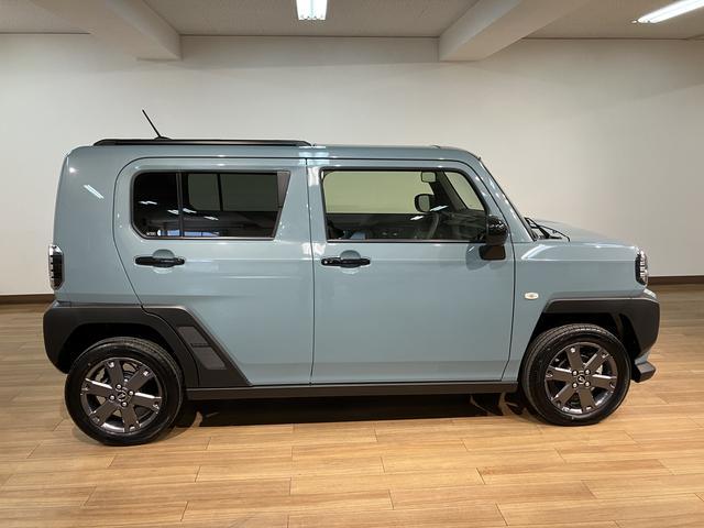 タフトＧターボ　ダーククロムベンチャー　令和７年／走行１８キロターボ車／令和７年式／走行１８キロ／オーディオレス／バックカメラ／１５インチアルミホイール／ＬＥＤヘッドライト／電子パーキングブレーキ／ホールド機能／キーフリー（大阪府）の中古車
