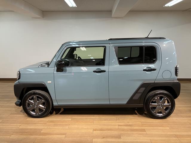 タフトＧターボ　ダーククロムベンチャー　令和７年／走行１８キロターボ車／令和７年式／走行１８キロ／オーディオレス／バックカメラ／１５インチアルミホイール／ＬＥＤヘッドライト／電子パーキングブレーキ／ホールド機能／キーフリー（大阪府）の中古車