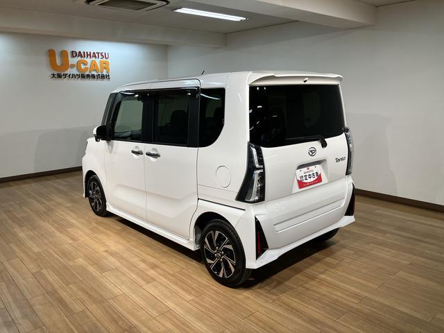 タントカスタムＸ　　令和４年式／走行１．０万キロ／車検整備付きナビ（ＮＭＺＫ−Ｗ７２Ｄ）／ＣＤ／ＤＶＤ／Ｂｌｕｅｔｏｏｔｈ／ＵＳＢ／パノラマモニター／前後ドラレコ／ＥＴＣ／両側パワースライド／シートヒーター／キーフリー／衝突軽減ブレーキ／ＬＥＤヘッドライト（大阪府）の中古車