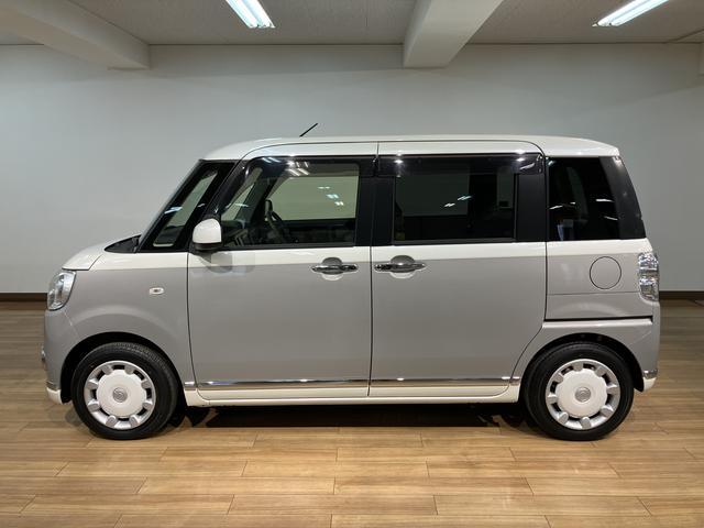 ムーヴキャンバスＧメイクアップリミテッド　ＳＡIII／走行０．６万キロ／ナビ走行０．６万キロ／車検整備渡し／ナビ／全方位カメラ／前後ドラレコ／ＥＴＣ／両側電動スライドドア／１年間走行距離無制限保証／ステアリングリモコン／オートハイビーム／ＬＥＤヘッドライト／ＬＥＤフォグランプ（大阪府）の中古車