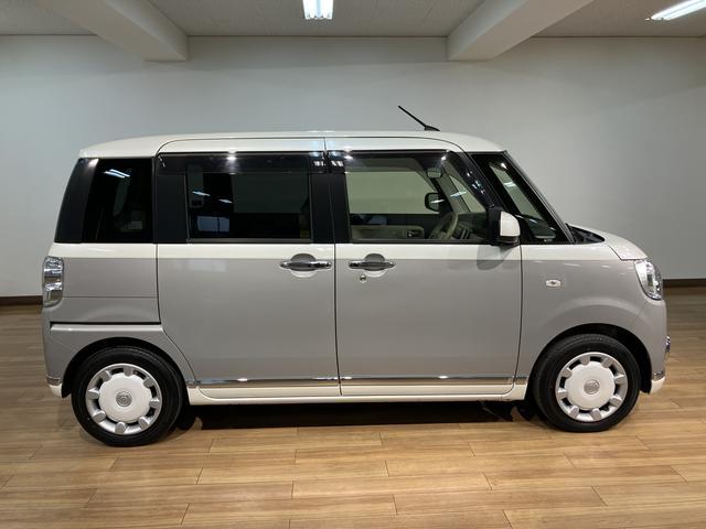 ムーヴキャンバスＧメイクアップリミテッド　ＳＡIII／走行０．６万キロ／ナビ走行０．６万キロ／車検整備渡し／ナビ／全方位カメラ／前後ドラレコ／ＥＴＣ／両側電動スライドドア／１年間走行距離無制限保証／ステアリングリモコン／オートハイビーム／ＬＥＤヘッドライト／ＬＥＤフォグランプ（大阪府）の中古車