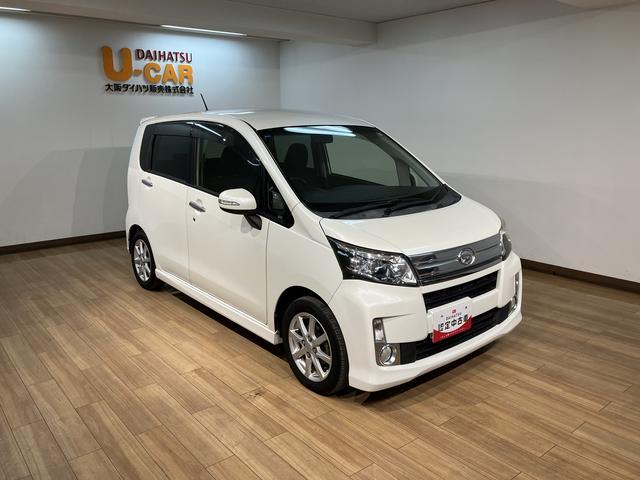 ムーヴカスタム　Ｘリミテッド／走行７．６万ｋｍ／ナビ／バックカメラ１年間走行距離無制限保証／走行７．６万ｋｍ／ナビ／ワンセグテレビ／バックカメラ／ＬＥＤヘッドライト／ハロゲンフォグライト／オートライト／キーフリー／オートエアコン／電動格納ドアミラー／アルミホイール（大阪府）の中古車