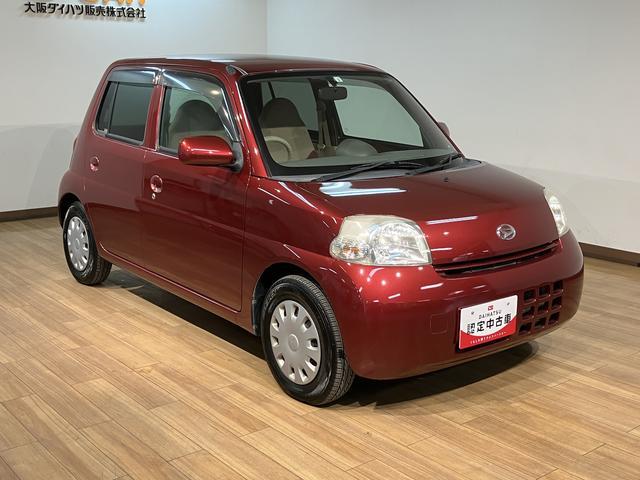 エッセＸ／走行２万キロ／車検整備渡し／電動格納ミラー／４ＡＴ１年間走行距離無制限保証／走行２．０万ｋｍ／４ＡＴ／ＣＤチューナー／電動格納ドアミラー／マット／バイザー／スペアタイヤ／オートエアコン／ハロゲンヘッドライト／車検整備渡し（大阪府）の中古車