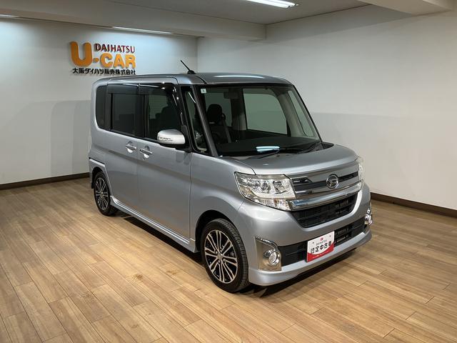 タントカスタムＲＳ／ターボ／両側電動スライド／１年保証／ＬＥＤ／平成２６年式／走行５．５万キロ／ターボ車／ＣＤチューナー／ＥＴＣ／キーフリー／両側パワースライドドア／ＬＥＤヘッドライト／革巻きステアリング／１年間距離無制限保証（大阪府）の中古車