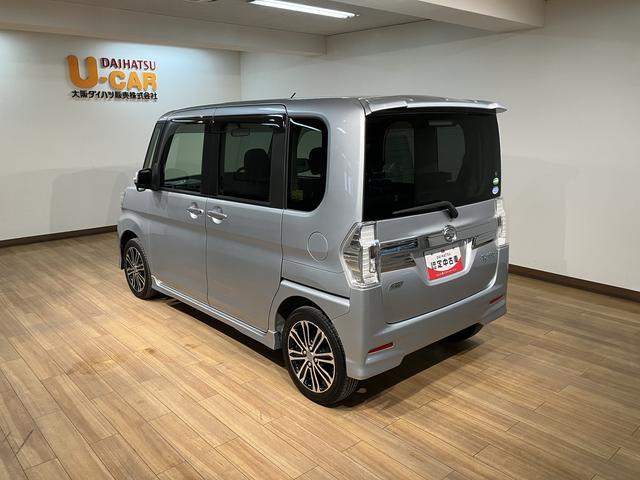 タントカスタムＲＳ／ターボ／両側電動スライド／１年保証／ＬＥＤ／平成２６年式／走行５．５万キロ／ターボ車／ＣＤチューナー／ＥＴＣ／キーフリー／両側パワースライドドア／ＬＥＤヘッドライト／革巻きステアリング／１年間距離無制限保証（大阪府）の中古車