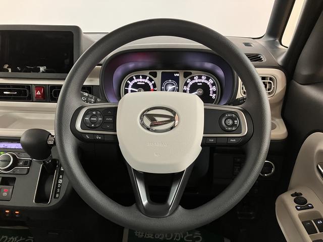 ムーヴキャンバスストライプスGターボ/届出済未使用車/新車保証継承/走行5K届出済未使用車/新車保証継承/ターボ車/クルーズコントロール/両側電動スライドドア/LEDヘッドライト&フォグランプ/衝突軽減ブレーキ/シートヒーター/バックカメラ/運転席シートリフター/キーフリー/(大阪府)の中古車