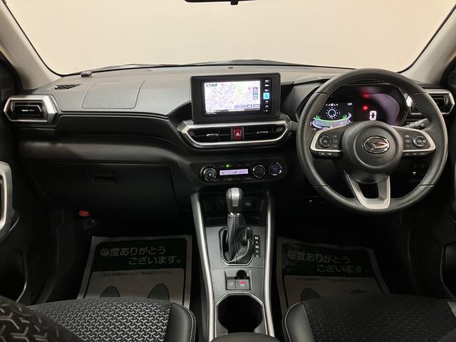 ロッキープレミアムＧ　ＨＥＶ　純正メモリーナビ　ドラレコ　ＥＴＣ付ハイブリッド・純正メモリーナビ・バックカメラ・ナビ連動前後ドライブレコーダー・シートヒーター・クルーズコントロール・ＥＴＣ車載器・電動パーキング・衝突回避支援ブレーキ・誤発進抑制機能（大阪府）の中古車