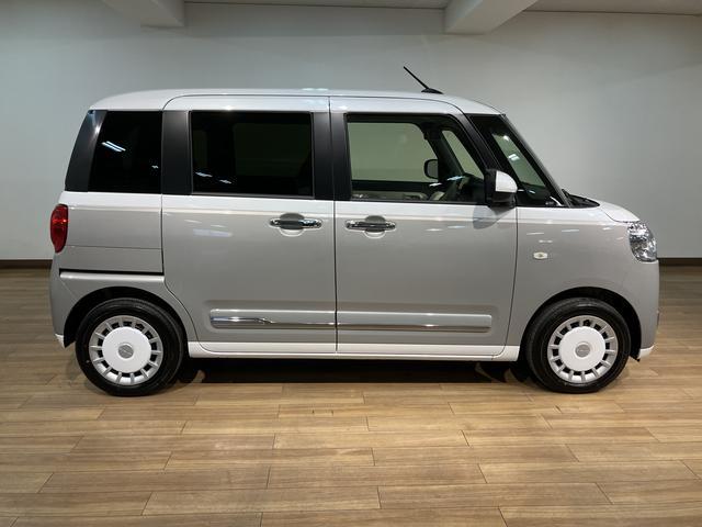 ムーヴキャンバスストライプスＧ　２５年モデル純正ナビ／バックカメラ令和７年式／走行３９キロ／２５年モデル純正ナビ／ＣＤ／ＤＶＤ／Ｂｌｕｅｔｏｏｔｈ／フルセグ／バックカメラ／前後ドラレコ／両側パワースライドドア／キーフリー／衝突軽減ブレーキ／ＬＥＤヘッドライト（大阪府）の中古車