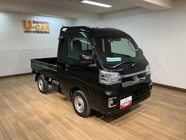 ハイゼットトラックジャンボエクストラ／９インチディスプレイオーディオ新車保証継承／令和７年式／走行５ｋｍ／９インチディスプレイオーディオ／バックカメラ／ＬＥＤヘッドライト・フォグランプ／キーフリー／電動格納ドアミラー／パワーウィンドウ（大阪府）の中古車