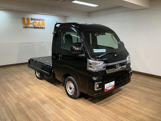 ハイゼットトラックジャンボエクストラ／９インチディスプレイオーディオ新車保証継承／令和７年式／走行５ｋｍ／９インチディスプレイオーディオ／バックカメラ／ＬＥＤヘッドライト・フォグランプ／キーフリー／電動格納ドアミラー／パワーウィンドウ（大阪府）の中古車