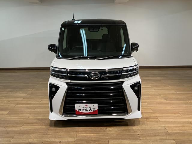 タントカスタムＲＳ　１０インチナビ・ドラレコ・ＥＴＣ・クルコン令和５年式・走行距離２．８万キロ・純正１０インチスタイリッシュナビ・ドラレコ・ＥＴＣ車載器・パノラマモニター・クルーズコントロール・運転席／助手席シートヒーター・両側電動スライドドア・電子パーキング（大阪府）の中古車