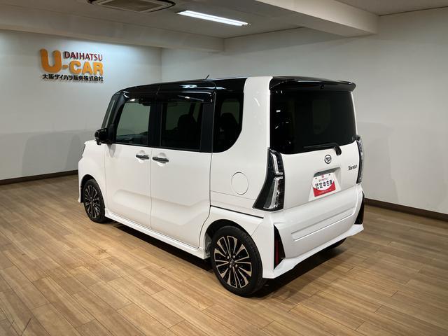 タントカスタムＲＳ　１０インチナビ・ドラレコ・ＥＴＣ・クルコン令和５年式・走行距離２．８万キロ・純正１０インチスタイリッシュナビ・ドラレコ・ＥＴＣ車載器・パノラマモニター・クルーズコントロール・運転席／助手席シートヒーター・両側電動スライドドア・電子パーキング（大阪府）の中古車