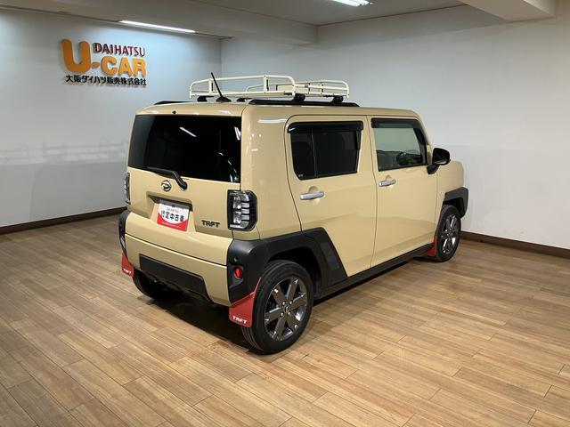 タフトＧターボ／４ＷＤ／大画面ナビ／全方位カメラ／前後ドラレコ／４ＷＤ／９インチナビ／全方位カメラ／前後ドラレコ／ＥＴＣ／ターボ／クルコン／ルーフキャリア／マッドフラップ／ＬＥＤヘッド＆フォグ／フロアイルミネーション／リヤスモーク／カロッツェリアツィーター／（大阪府）の中古車