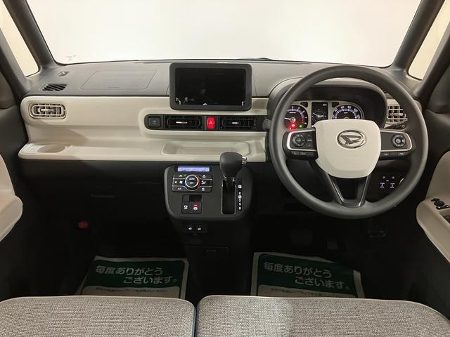 ムーヴキャンバスストライプスＧターボ／令和７年式／走行１２ｋｍ／クルコン新車保証継承／走行１２ｋｍ／オーディオレス／バックカメラ対応／両側パワースライドドア／ＬＥＤヘッドライト・フォグランプ／クルーズコントロール／前席シートヒーター／ホットカップホルダー／オートエアコン（大阪府）の中古車