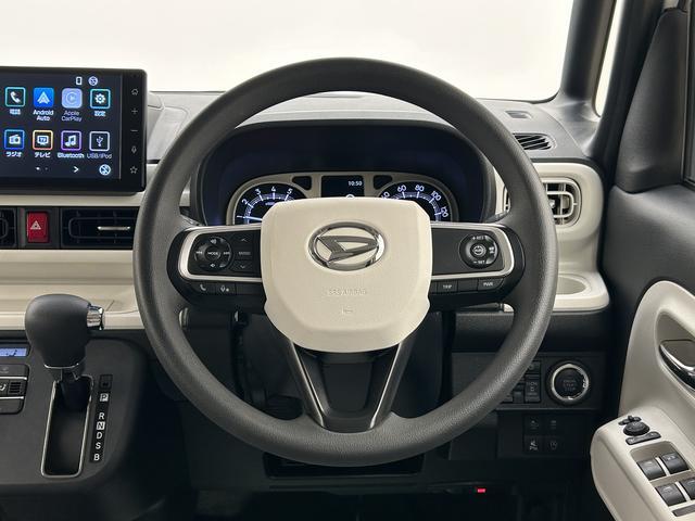 ムーヴキャンバスストライプスＧターボ　ディスプレーオーディオ・クルコンＲ５年式・ルーフキャリア付き・クルーズコントロール・９インチディスプレイオーディオ・バックカメラ・ＥＴＣ車載器・運転席／助手席シートヒーター・両側電動スライドドア・置くだけスマホ充電・キーフリー（大阪府）の中古車