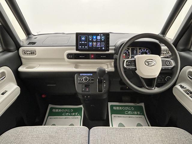 ムーヴキャンバスストライプスＧターボ　ディスプレーオーディオ・クルコンＲ５年式・ルーフキャリア付き・クルーズコントロール・９インチディスプレイオーディオ・バックカメラ・ＥＴＣ車載器・運転席／助手席シートヒーター・両側電動スライドドア・置くだけスマホ充電・キーフリー（大阪府）の中古車