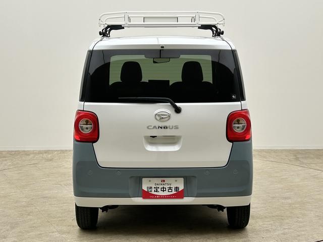 ムーヴキャンバスストライプスＧターボ　ディスプレーオーディオ・クルコンＲ５年式・ルーフキャリア付き・クルーズコントロール・９インチディスプレイオーディオ・バックカメラ・ＥＴＣ車載器・運転席／助手席シートヒーター・両側電動スライドドア・置くだけスマホ充電・キーフリー（大阪府）の中古車